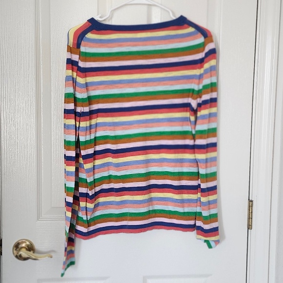 cute striped light sweater J. Crew women's size Medium - Picture 2 of 2